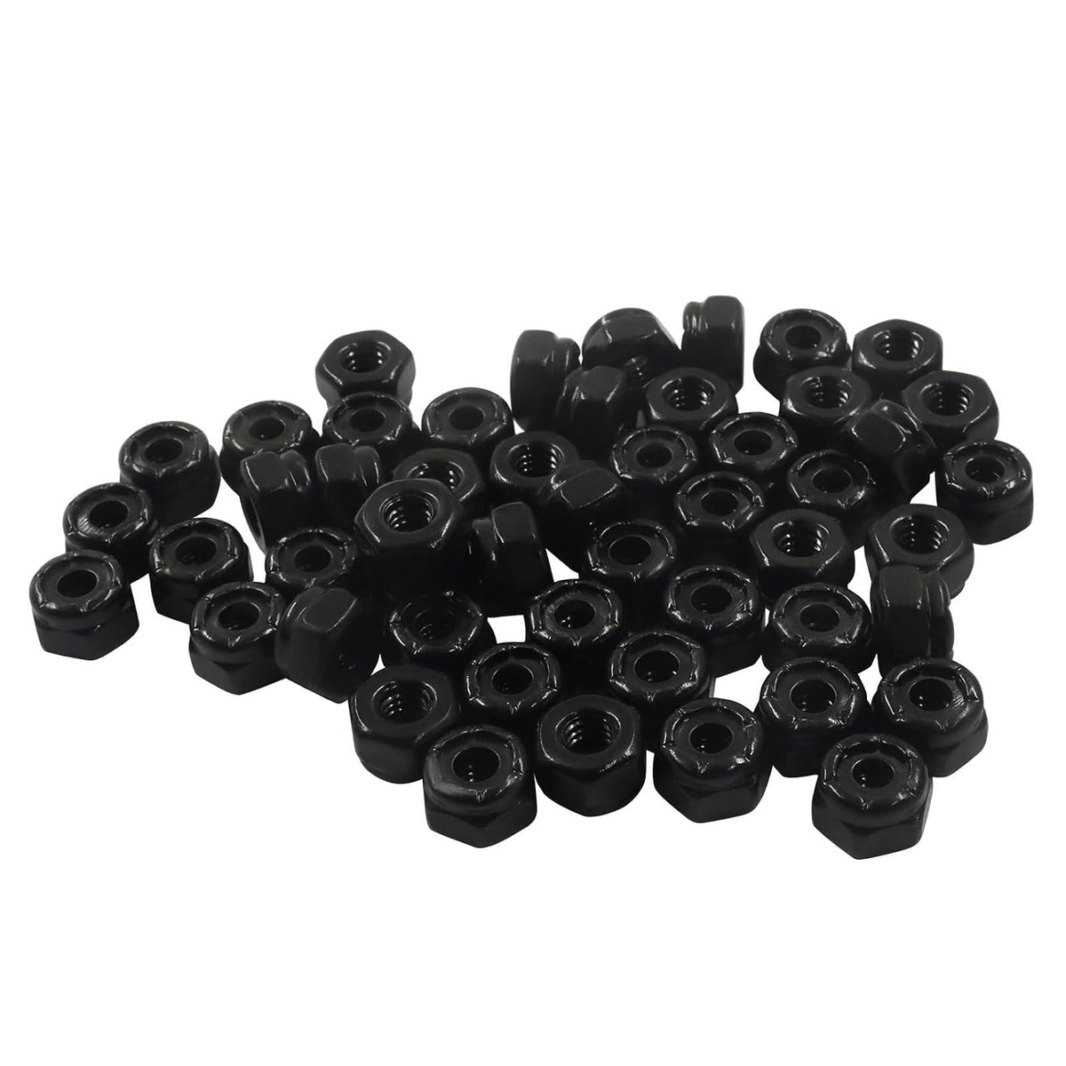 50 Pack #8-32 Nylon Insert Hex Lock Nuts