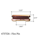 4 Flex Pins, Fits Many Bobcat Backhoe, Mini Ex, Skid, Bucket Teeth- 6737326