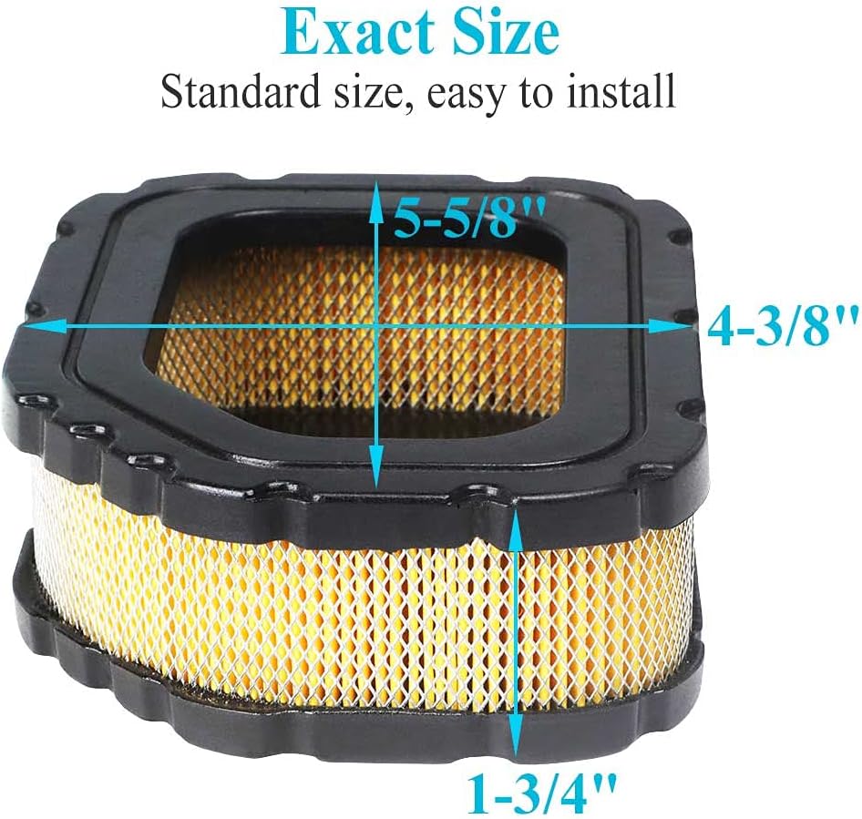 HOODELL 2 Pack 32 083 03 Air Filter Fit Kohler Courage Engine SV710 SV715 SV720 SV730 SV735 SV740 Lawn Mower, Replace 32 083 05-S Pre Cleaner 32 883 03-S1 Air Filter