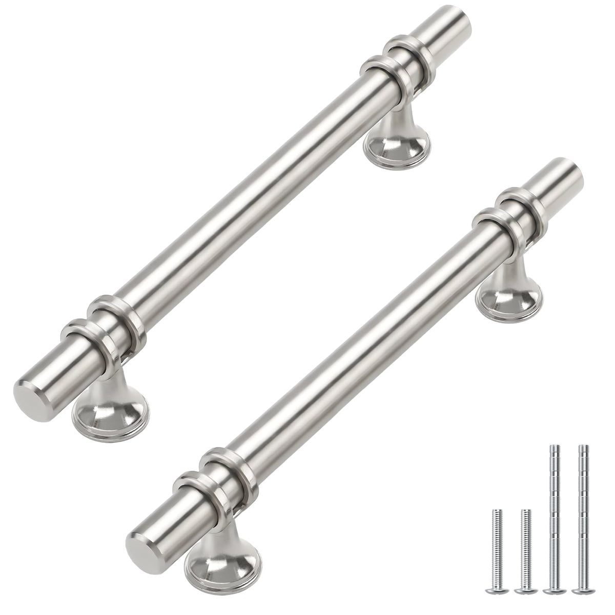 40 Pack 5 Inch Brushed Nickel Cabinet Handles