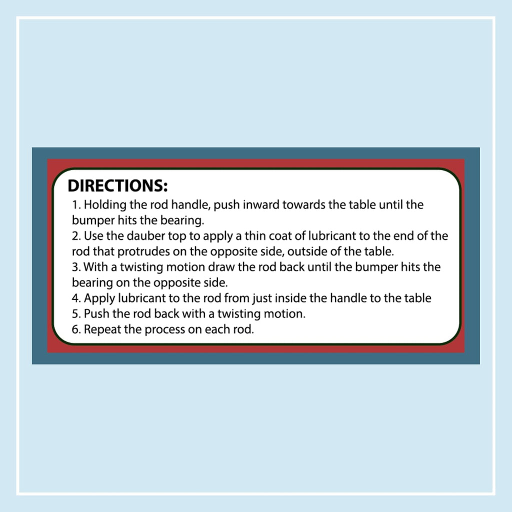 FoosJuice 100% Silicone Foosball Rod Lubricant with Dauber Top Applicator - The Clean and Easy to Use Lube - Made in