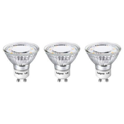 Non-Dimmable GU10 LED Light Bulbs 4W 350LM 2700K Soft White 3 Pack