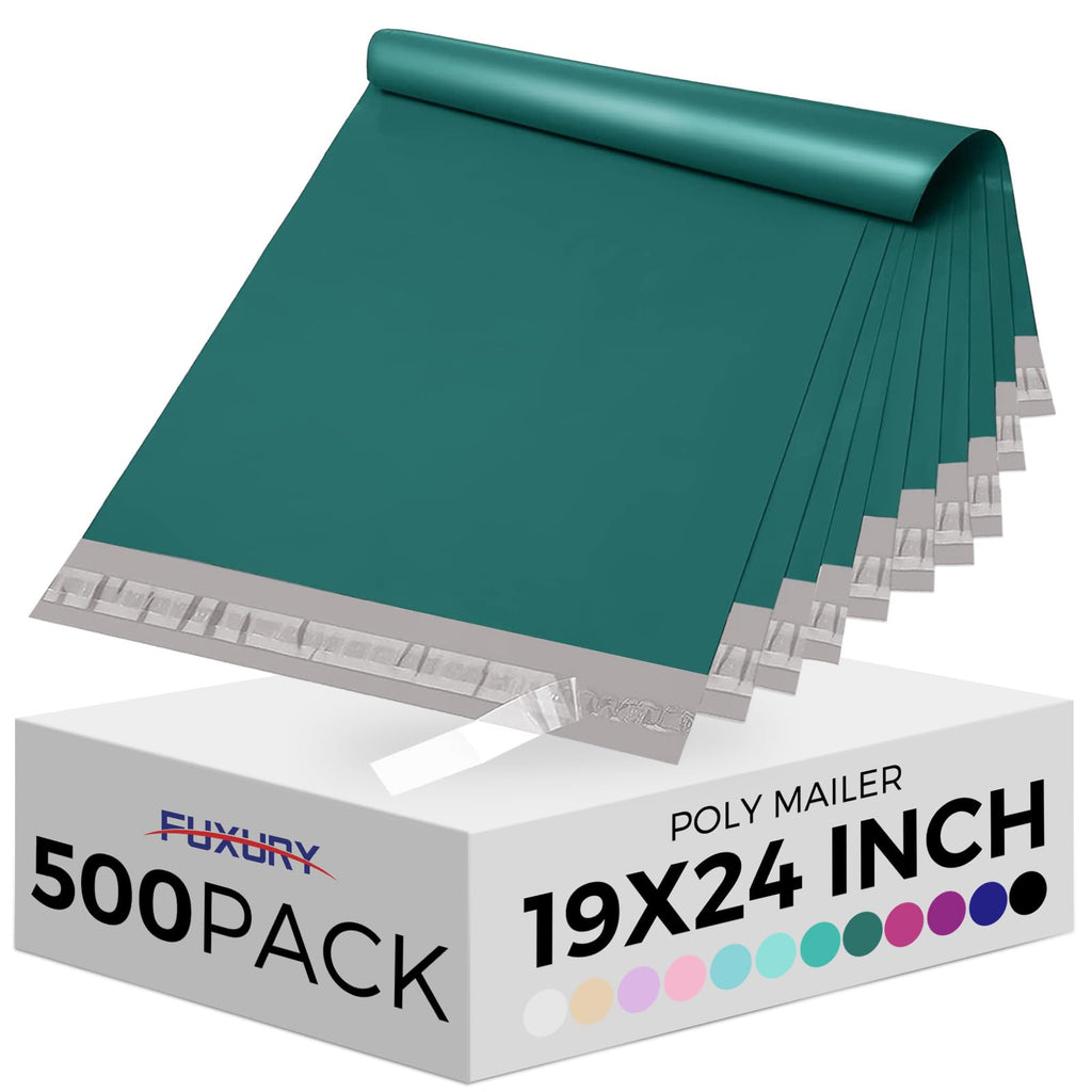 Large Poly Mailers 19x24" 500 Pcs,Shipping Bags for Clothing