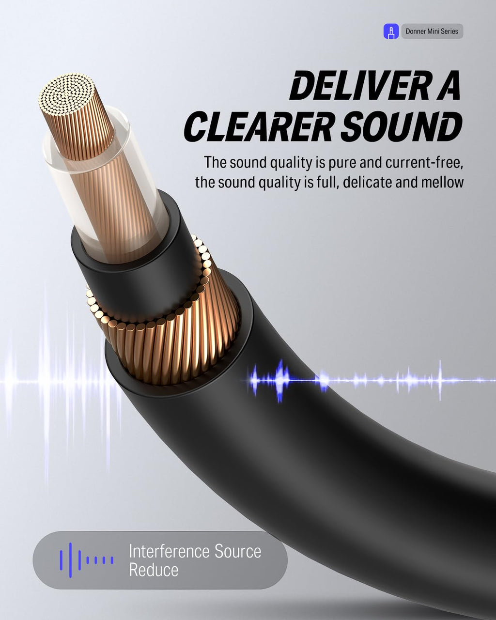 Flat Patch Cables for Guitar Effect Pedal 6 Inch Save Space Clear Sound 1/4" TS Right Angle 3 Packs | Right angle