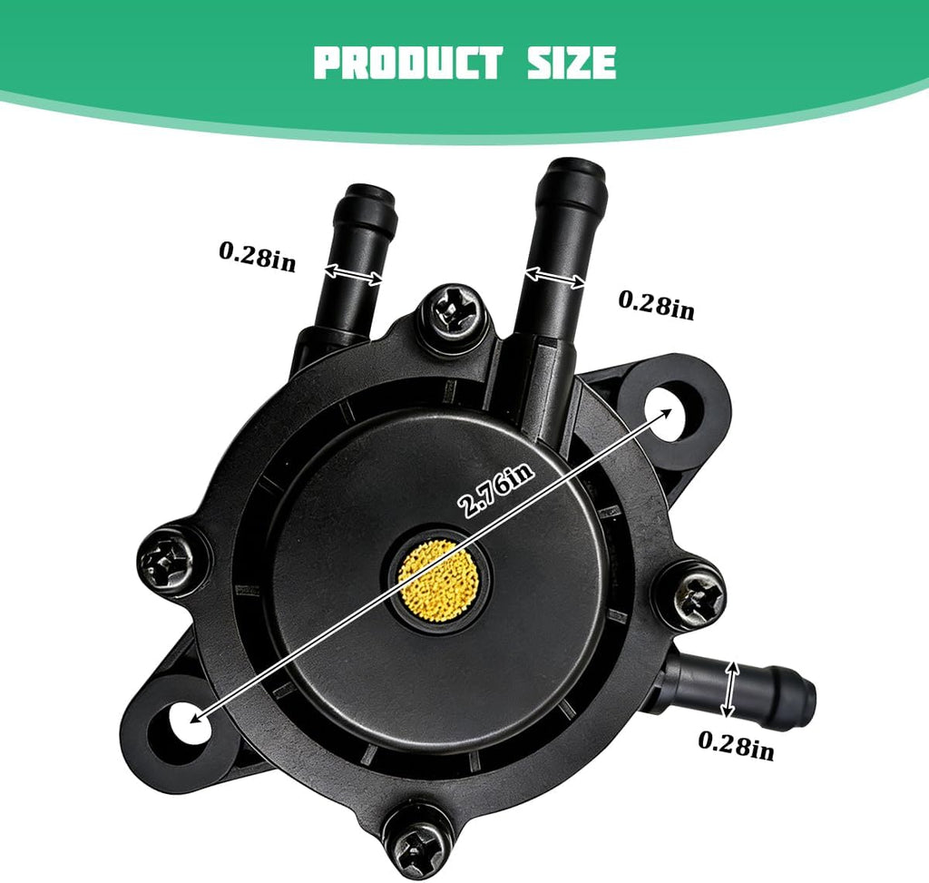 Car Fuel Pump with Filter & Oil Hose, OEM# 808656 808492 Vehicle Gas Vacuum Fuel Pump, Automotive Replacement Accessories, Compatible with 25HP-75HP CH17-CH25 CH730-CH740