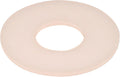Flat Washers, 1/4in, 30 Pack, White Nylon