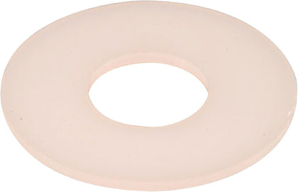 White Nylon Non-Conductive Flat Washers for Fasteners #10, 70 Pack