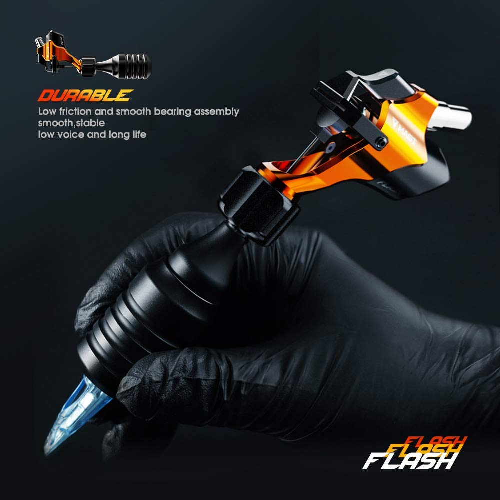 Mast Flash Rotary Tattoo Machine Kit Cartridges Disposable Needles Power Supply TZ450