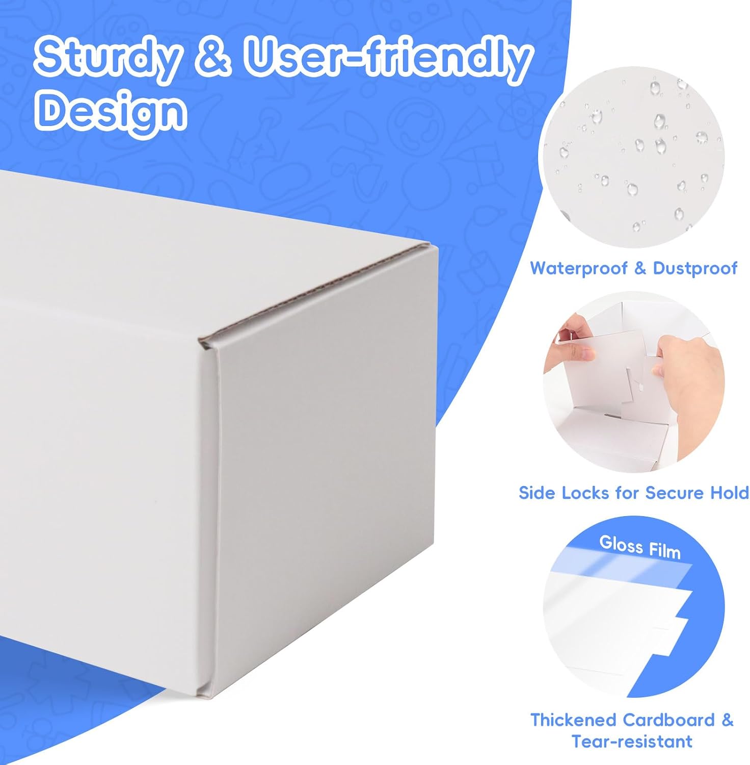 Bulk Card Storage Boxes, 6-Pack Holds 3,600 Cards for Trading Cards | Store 3,600 cards with dividers, labels and 3