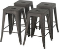 24" Metal Bar Stools | Bronze | Set of 4