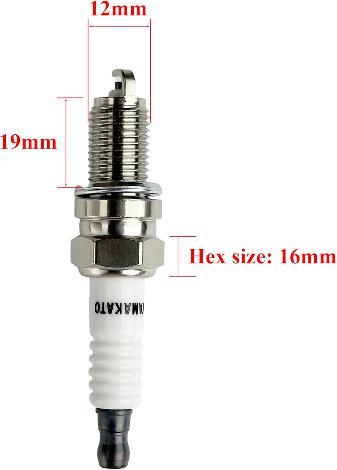 YAMAKATO 14 132 11-S Spark Plug for DCPR6E 3481, Pack of 2