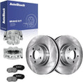 AutoShack Front Brake Rotors Pads & Calipers for Ford Edge 2014 | 12.6" (320 mm) Brake Kit, direct-fit replacement