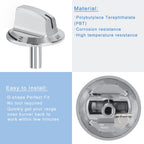 Upgrade 5304525746 Long Stem Stove Knobs Replacements, Compatible with Frigidaire Gas Stove Range Oven Knobs, Replacement Part for 5304504839 (1 Pack)