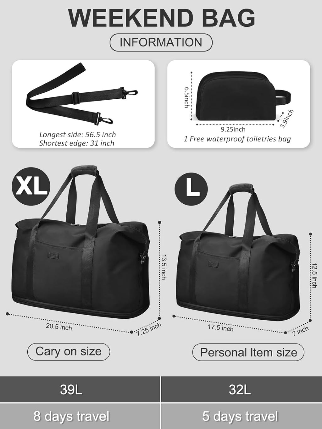 Expandable Travel Duffle Bags Weekender Overnight Bags for Women Men Hospital Bag for Women Labor Delivery with