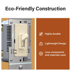 Legrand 150W Toggle LED Dimmer Light Switch Flicker-Free Ivory 1-Pack