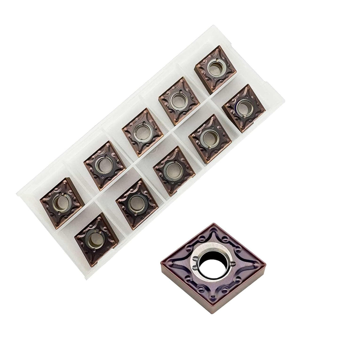 CNMG431 CNMG120404 External Carbide Turning Inserts Semi Finishing