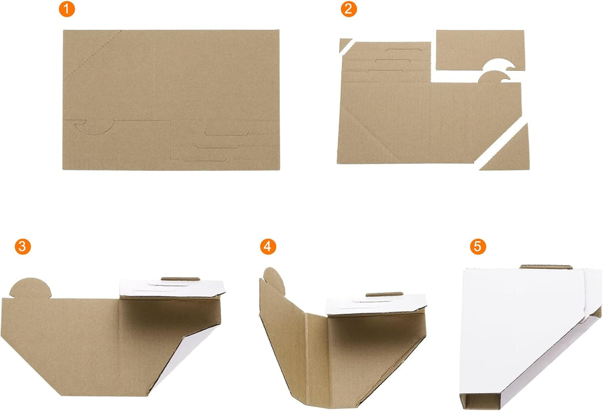 120 Pack Adjustable Cardboard Corner Protector, Cardboard Edges Protector 9.5x9.5cm Fits 0.5, 1 and 1.5 Inch Frames
