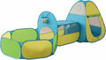 3 in 1 Kids Play Tent with Tunnel & Ball Pit,Pop Up Indoor/Outdoor Playhouse for Boys and Girls,Crawling Tunnel Toy
