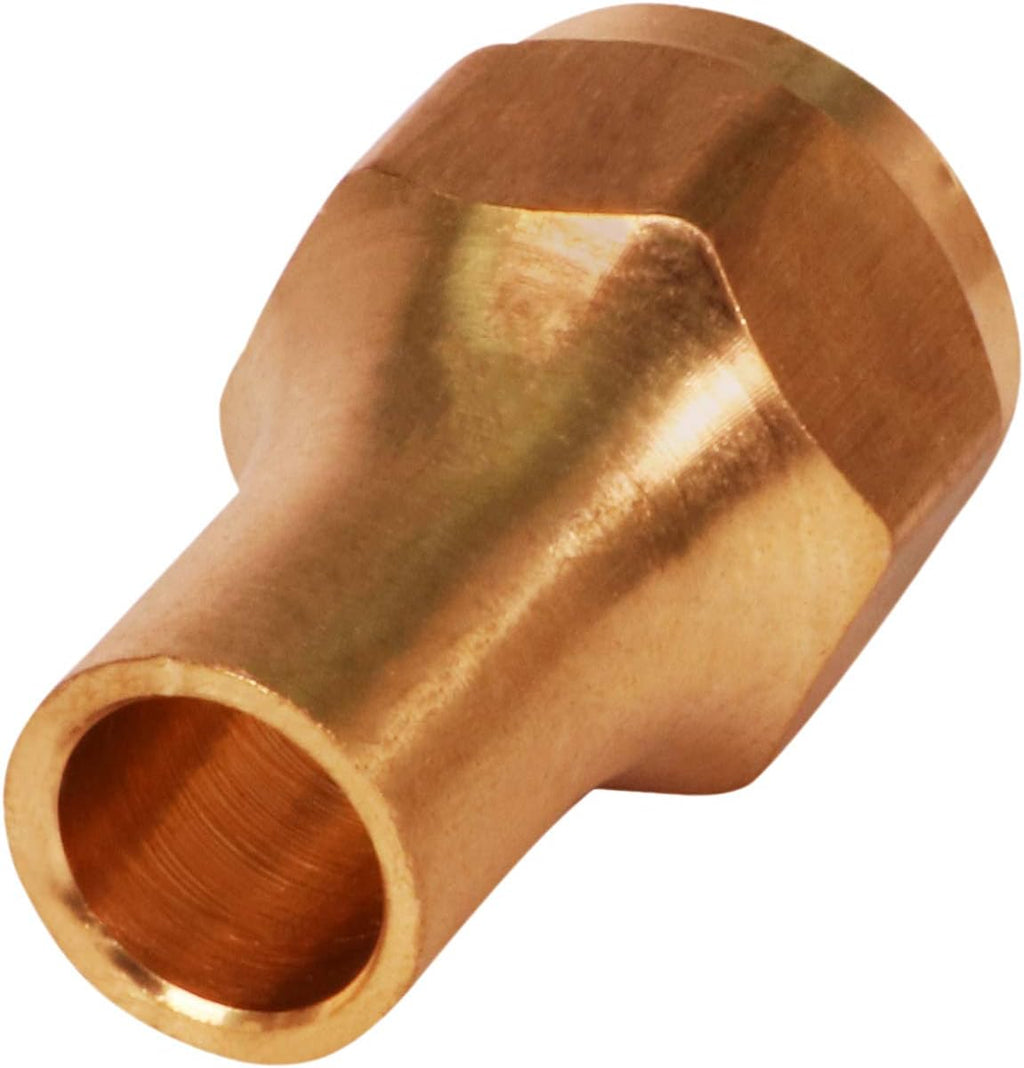 Highcraft G41M-38 Brass Long Nut for Flare Pipe Fittings; 3/8" O.D. Connection