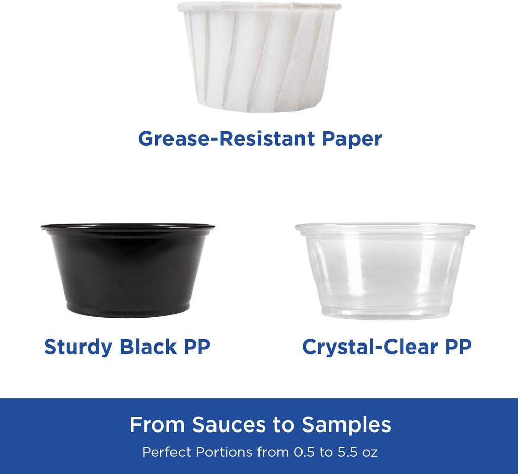 FP-P200-PP 2 oz. PP Portion Cups - Clear (Case of 2500)