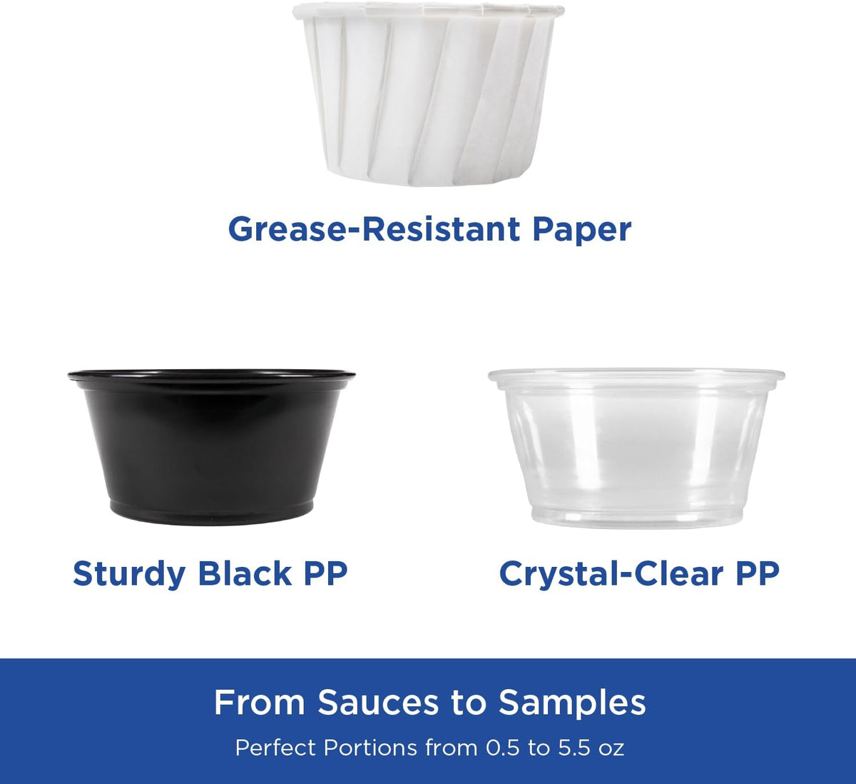FP-P200-PP 2 oz. PP Portion Cups - Clear (Case of 2500)