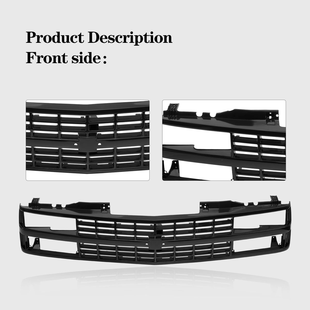Front Grille Grill Fits CHEVROLET C/K Black