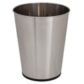 5 Liter Small Wastebasket, Stainless Steel | Compact Round Open Top Trash Can | Durable Bathroom Bedroom Dorm Office