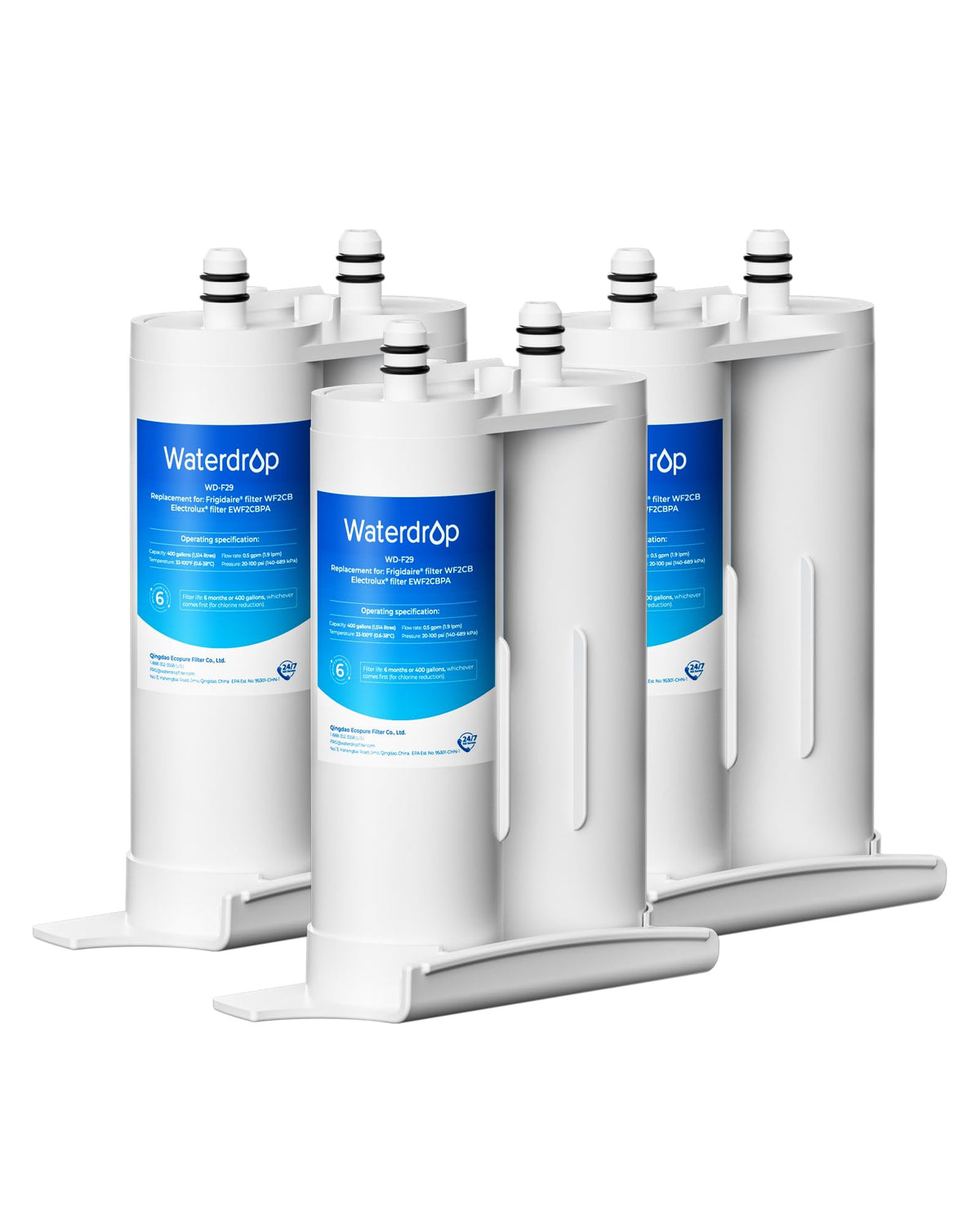 Waterdrop WD-F29 Water Filter Replacement for Frigidaire WF2CB, 3 Pack