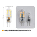 G4 LED Bulb, 12V Bi Pin, 20W Halogen Bulb Replacement 6000K