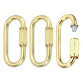 MECCANIXITY Chain Connectors 4mm Thick Pale Gold 3Pack