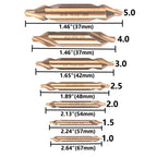 7PCS Cobalt Center Drill Bits Set, M35 High Speed Steel 60-Degree Angle Center Drill Bits Kit Countersink Tools for Lathe Metalworking Size 1.0 1.5 2.0 2.5 3.0 4.0 5.0
