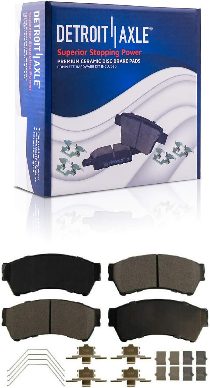 Brake Kit for Ford Fusion Lincoln MKZ Mazda 6 Milan | Drilled & Slotted Brake Rotors Ceramic Brake Pads Brake