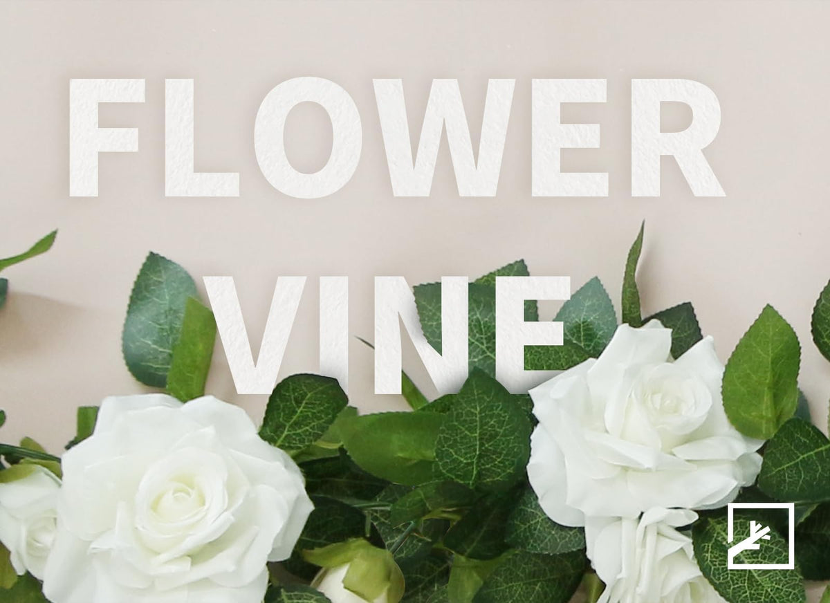 5Pcs 34FT Flower Garland White Artificial Rose Vine Wedding Decor