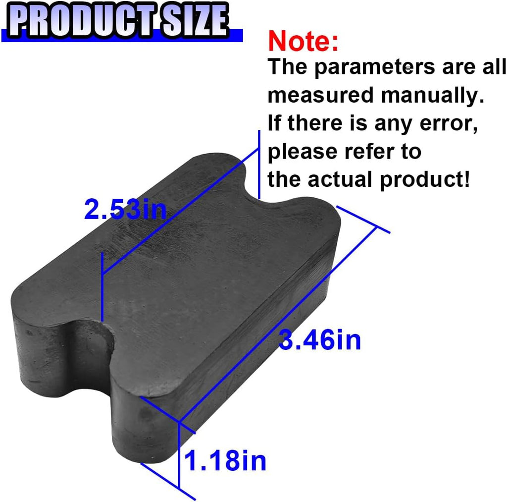 YoRise 4PCS Car Rubber Coil Spring Spacers, Auto Front&Rear Coil Spring Booster Kit for Enhancing 2.5" Springs Lift, Heavy-Duty Vehicle Suspension System Lift Blocks for Most Trucks, SUVs (Black)