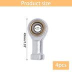 GDFYMI 4 pcs Female Rod End Joint Bearing M8x1.25, SI8T/K Self-Lubricating Rod End Ball Bearing