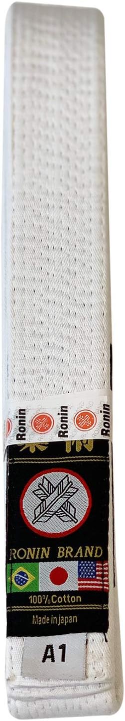 Japan Made Deluxe Jiujitsu BJJ Gi Belt - 1.75” wide-12 Row Stitching