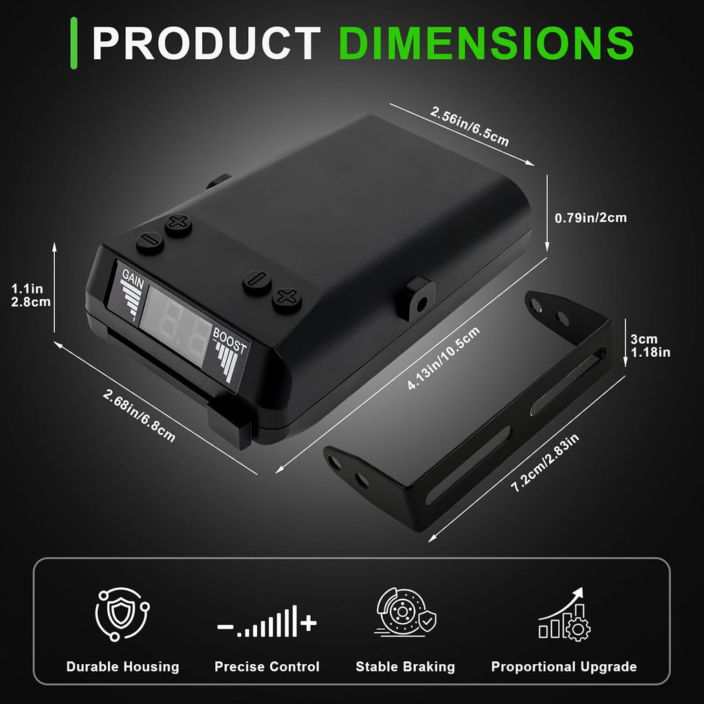 8508211 Proportional Trailer Brake Controller for 1-4 Axle Trailers 2/4/6/8 Brakes, Replaces Brake-EVN 8508220