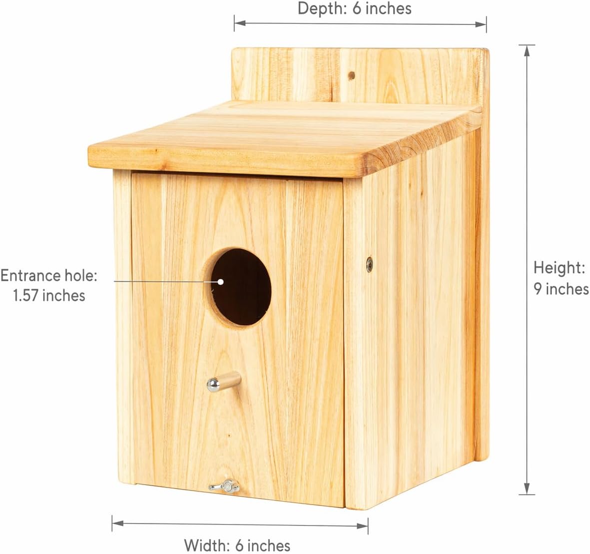Wooden Bird Houses for Outside Birdhouses Nest Bluebird House for Cardinals Finch Wren Swallow for Garden Viewing 1B