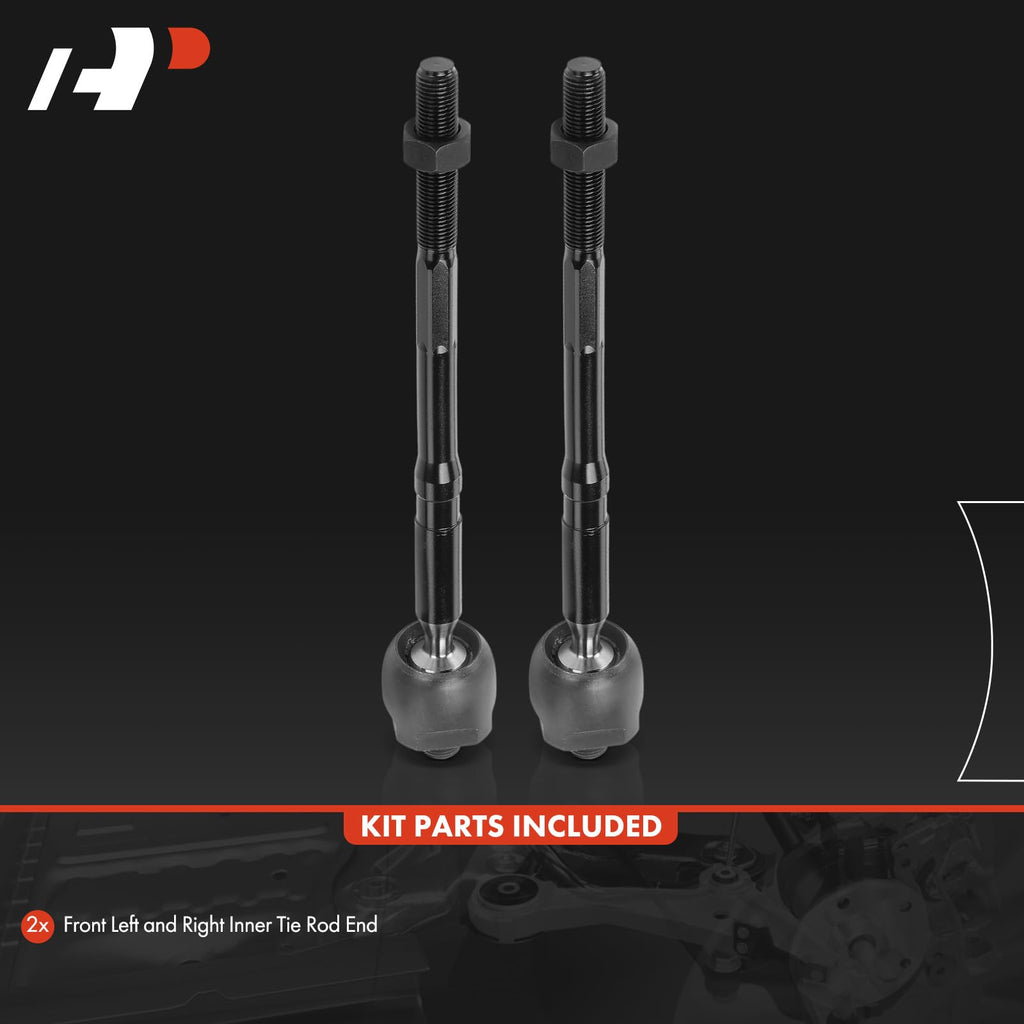 A-Premium 2 x Front Inner Tie Rod Ends, Compatible with Mazda