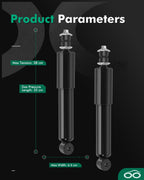 SCITOO Front Shocks Pair for Nissan for Frontier 4WD shock absorbers