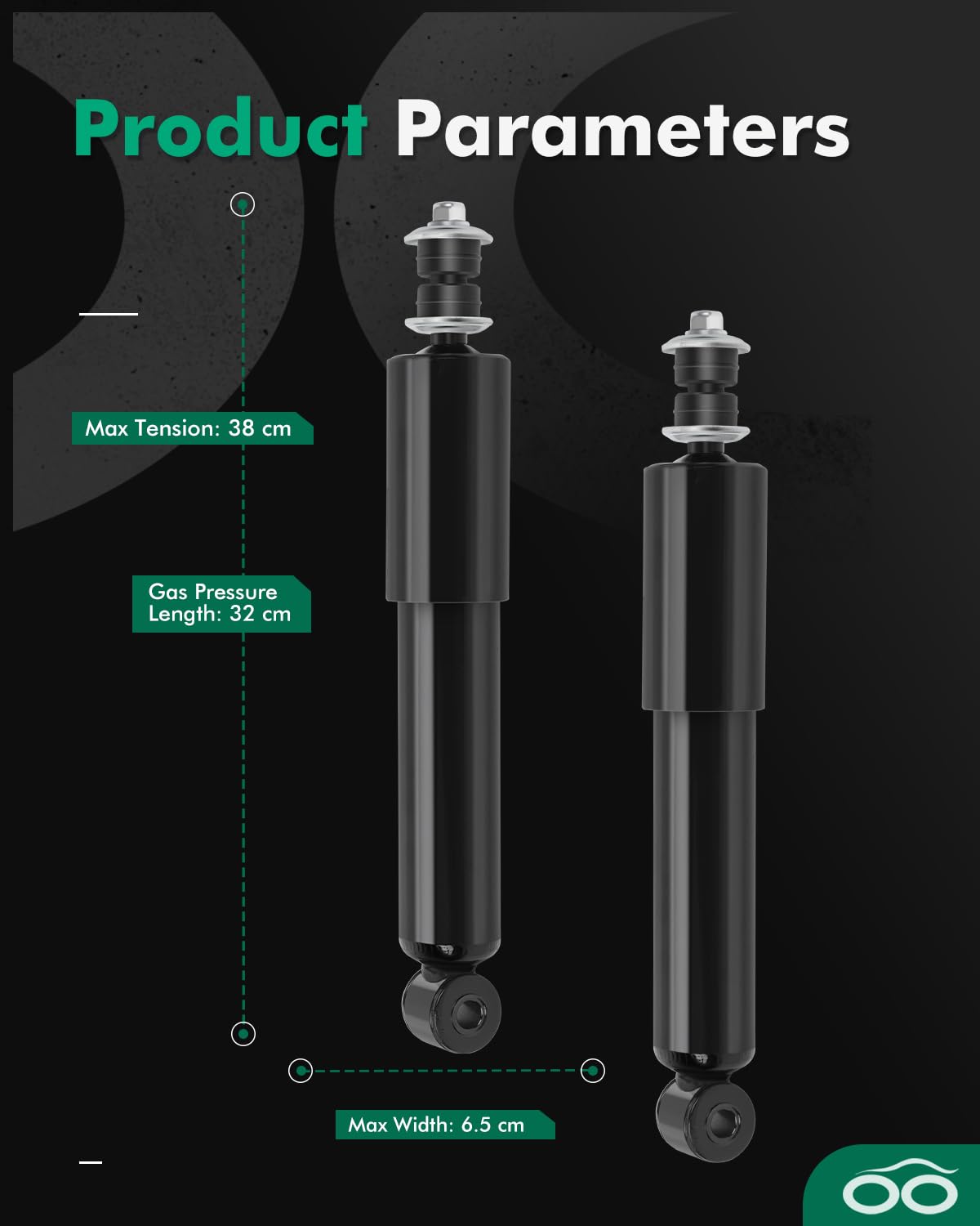 SCITOO Front Shocks Pair for Nissan for Frontier 4WD shock absorbers