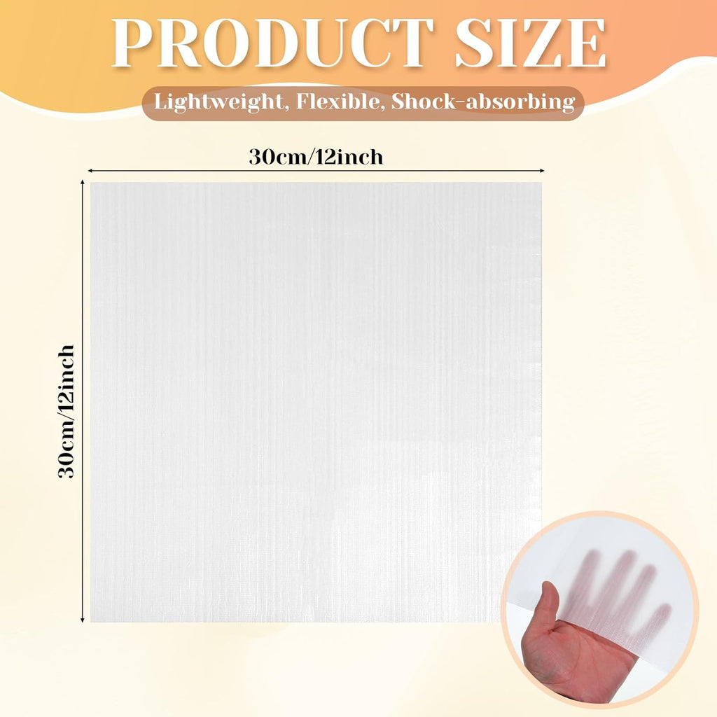 12"x12" Foam Wrap Sheets for Packing, 50 Pack Dish Packing Supplies for Moving Cushion Foam Pouches Cushioning Foams