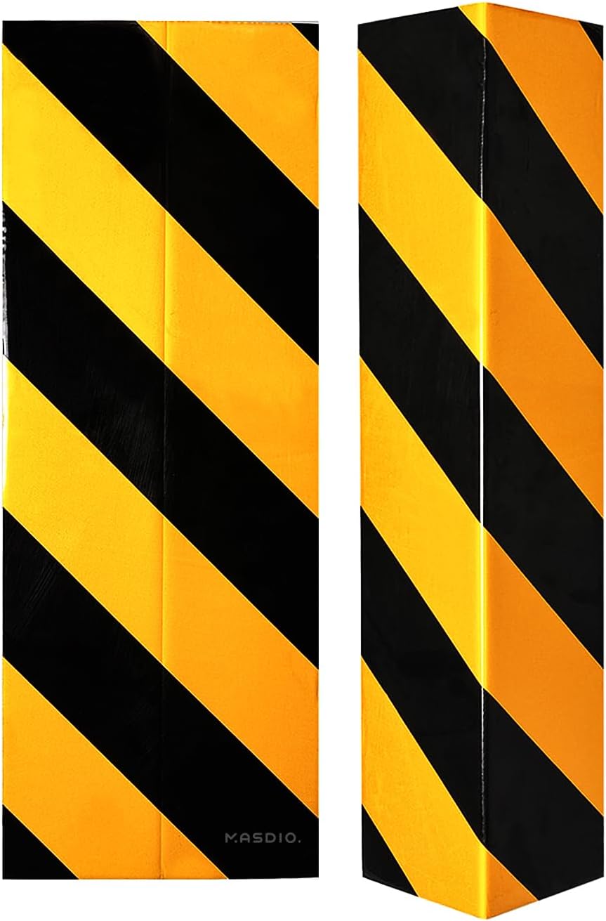 GWP05 Garage Wall Protector Foam Corner Guard for Parking Garages - Reflective Edge Protector - Corner and Bumper