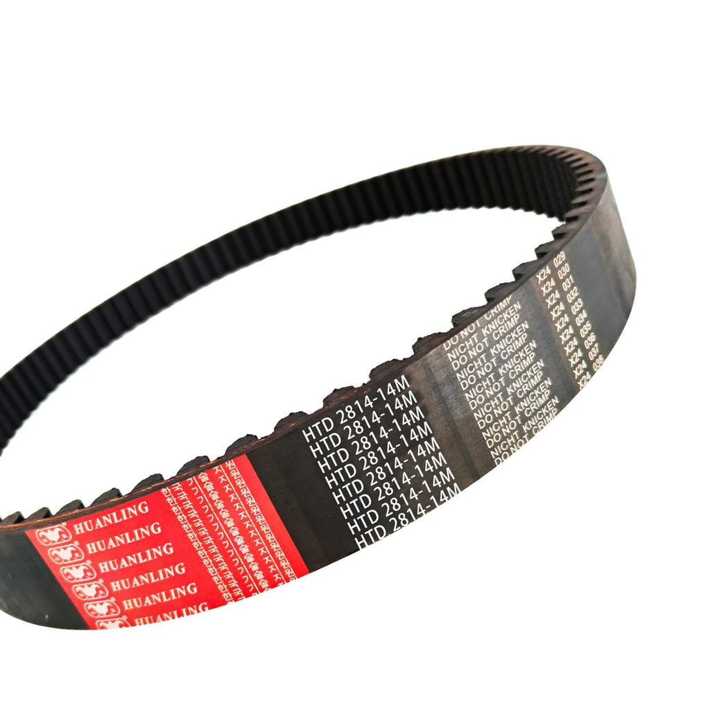 HUANLING 2814-14M-40 HTD Timing Belt, 2814mm Length x 40mm Width x 10mm Height, 14mm Pitch, 201 Teeth, Closed Loop Pulley Timing Belt