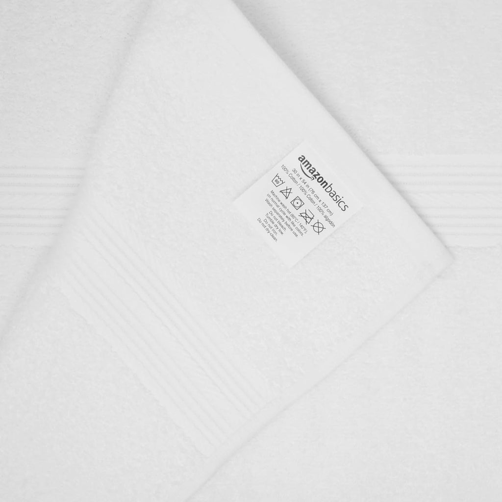 6-Piece Oversized Highly Absorbent Fade-Resistant Towel Set, 100% Cotton Towels for Bathroom, Soft, 2 Bath Towels, 2
