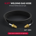 ARCCAPTAIN Argon/CO2/Helium Regulator with 8.2FT Inert Gas Welding Hose
