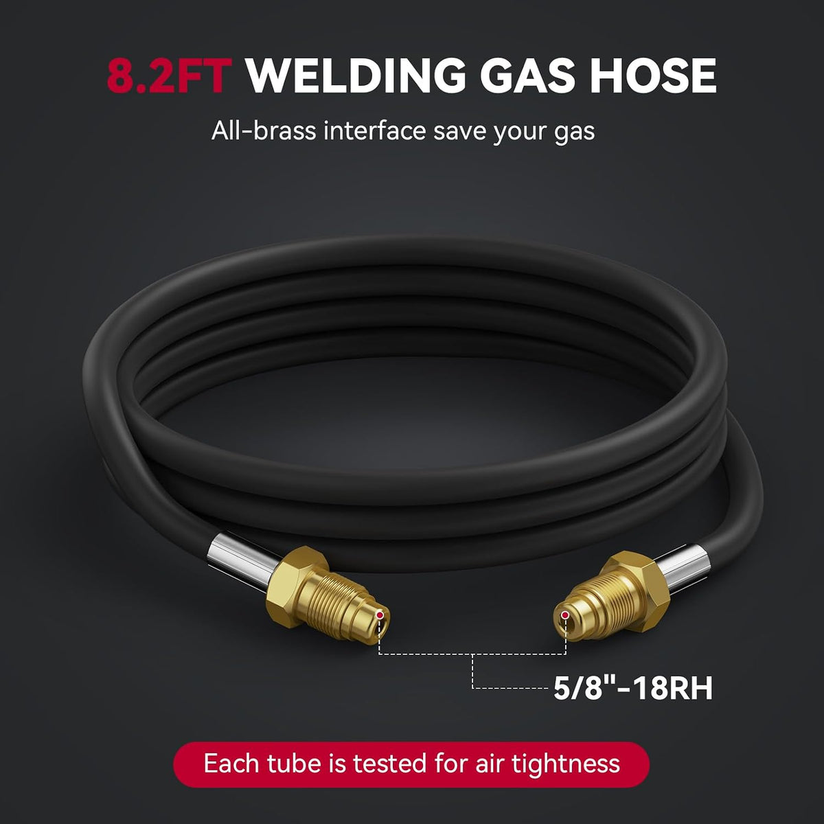 ARCCAPTAIN Argon/CO2/Helium Regulator with 8.2FT Inert Gas Welding Hose