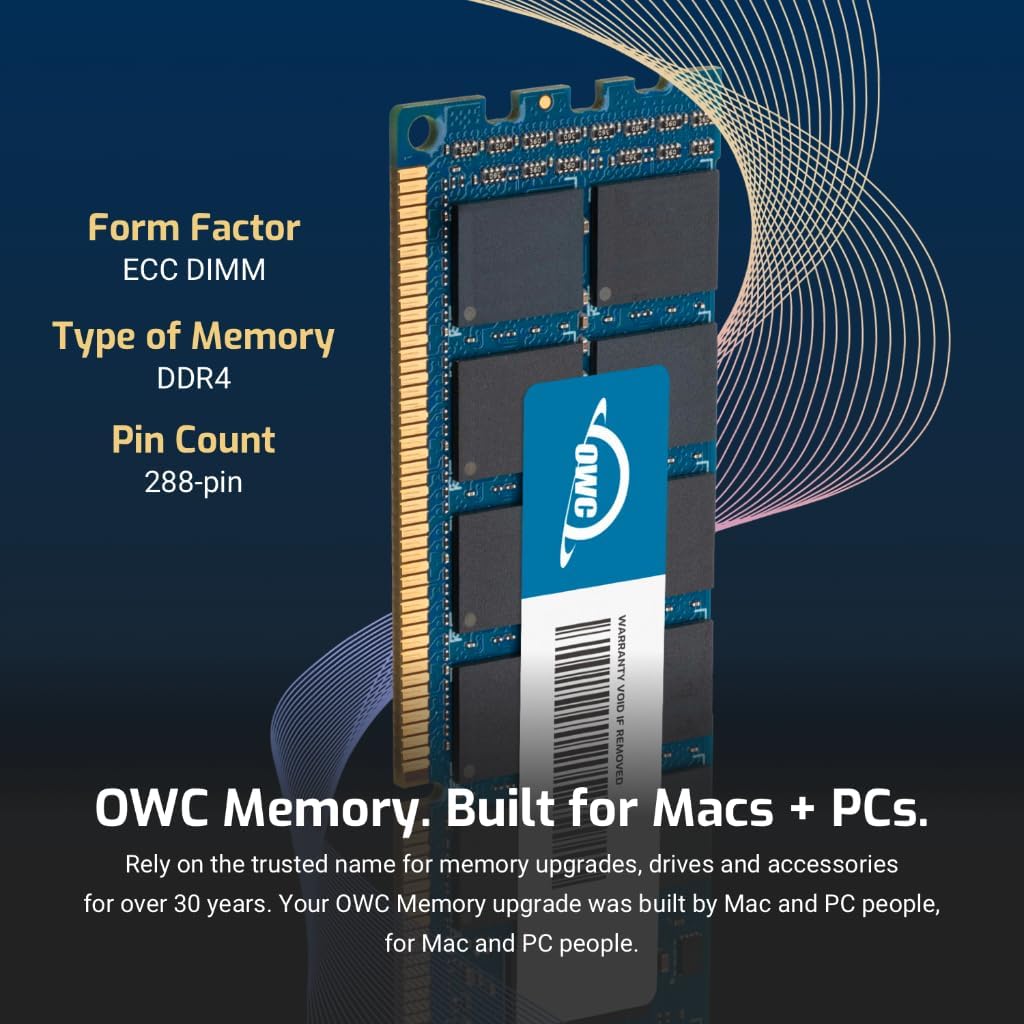 OWC 32GB (4x8GB) DDR4 3200MHz ECC UDIMM 288-pin Memory RAM