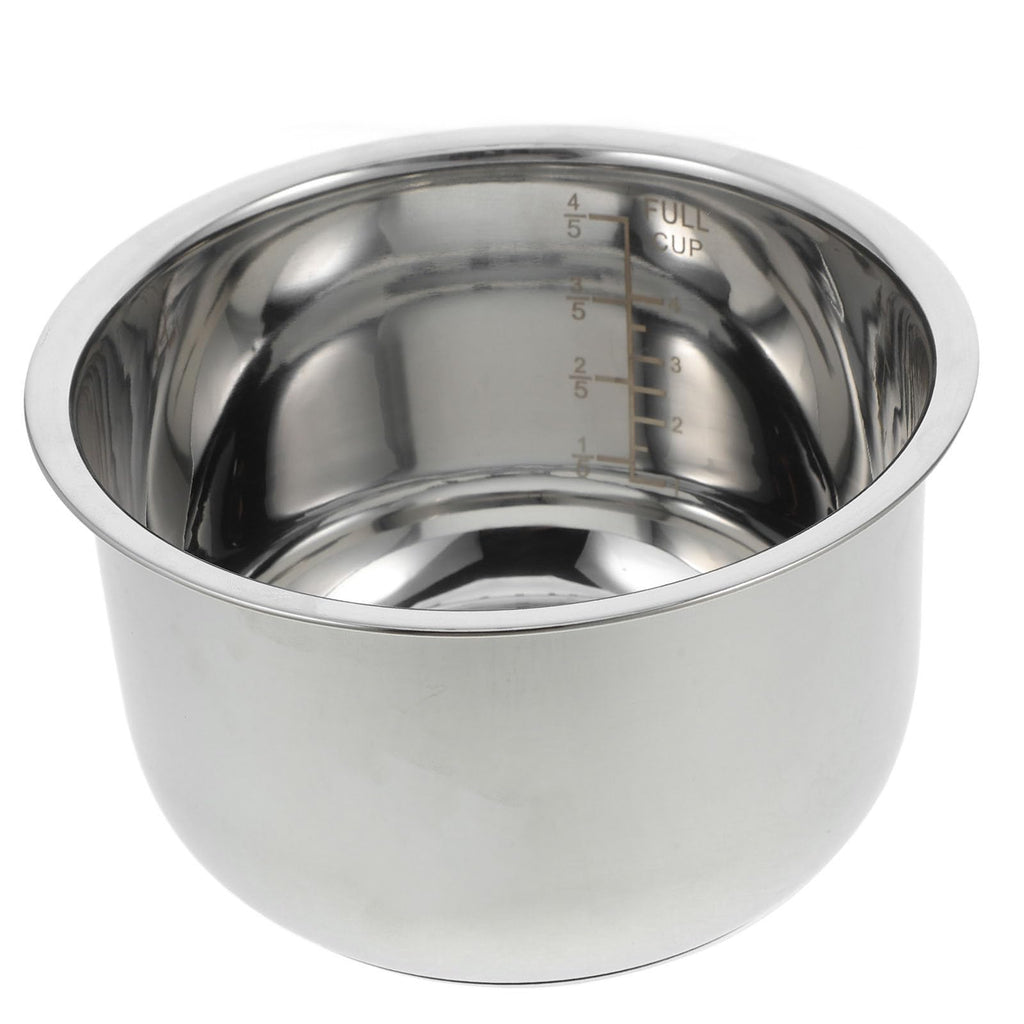 Stainless Steel Rice Cooker Inner Pot Replacement 2l 4 Cup Silver