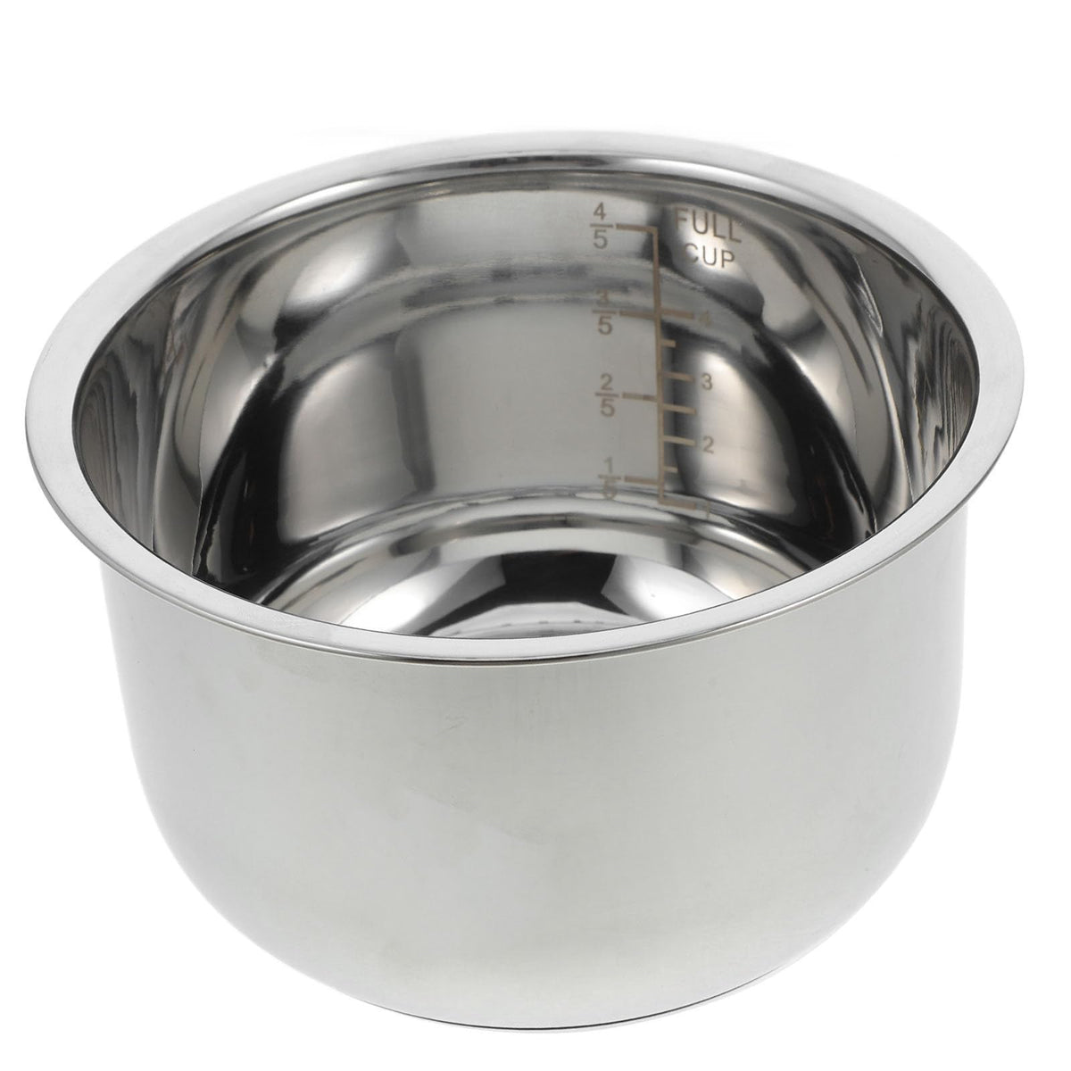 Stainless Steel Rice Cooker Inner Pot Replacement 2l 4 Cup Silver